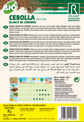 Semilla Ecologica Cebolla Blanc de Lisbone